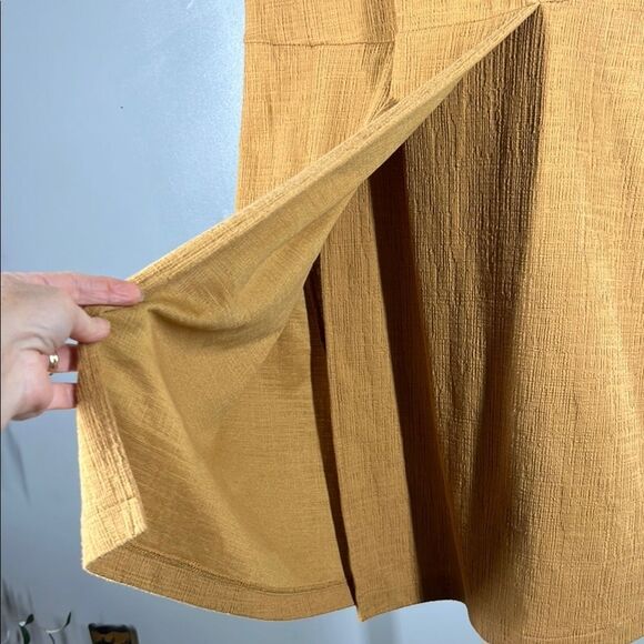 Madewell Yellow Sheath Mini Dress with Dolman Sleeves - Picture 4 of 6